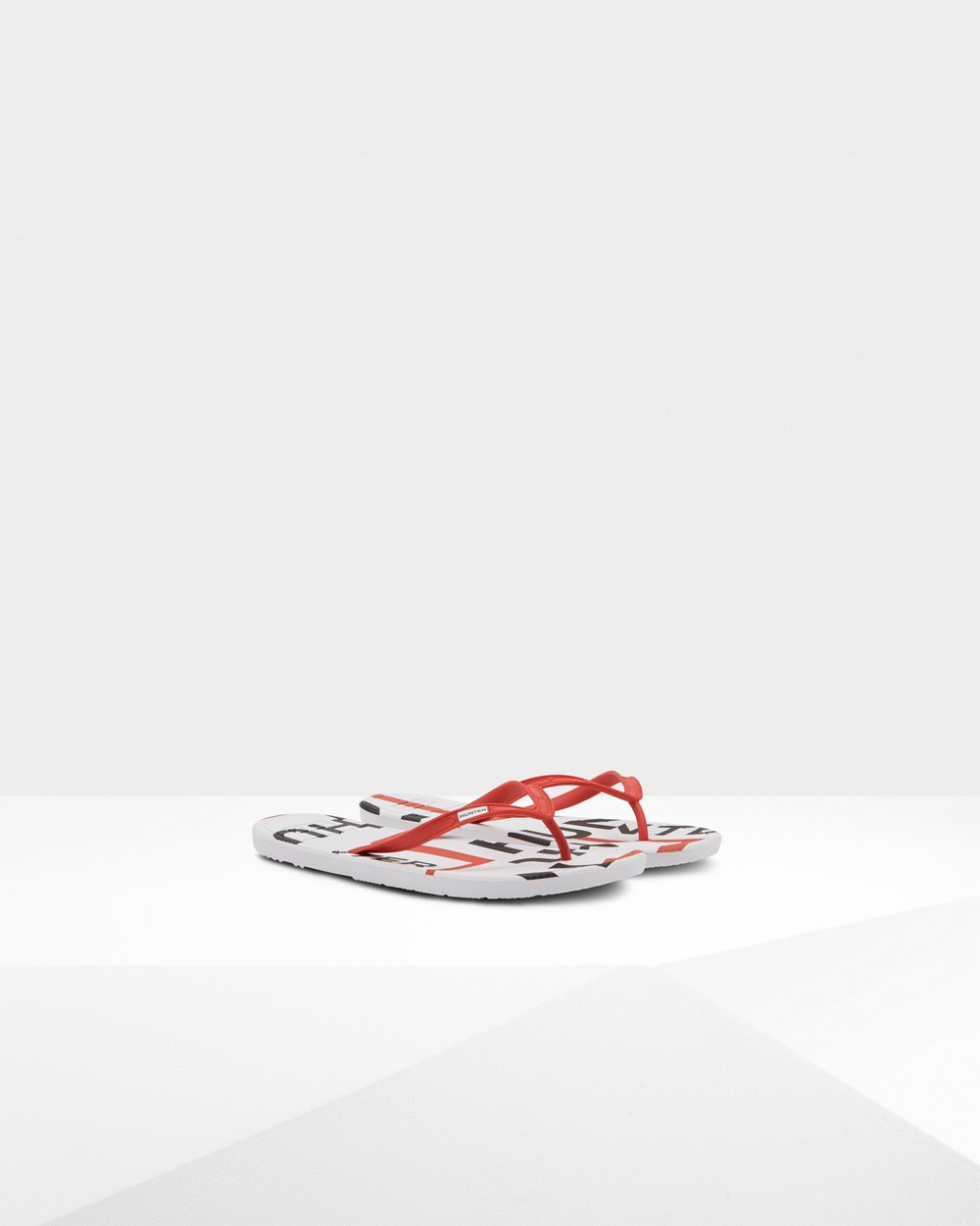 Flip Flop Herr - Hunter Original Exploded Logo - Röda - 681094-IEL